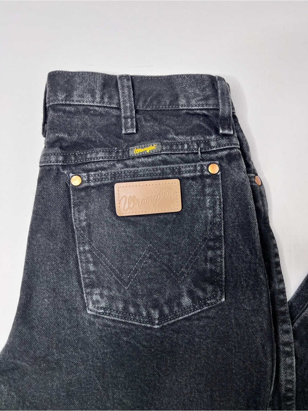 WRANGLER Cowboy Cut Slim Straight Jeans Black 31x32 - Picture 4 of 10